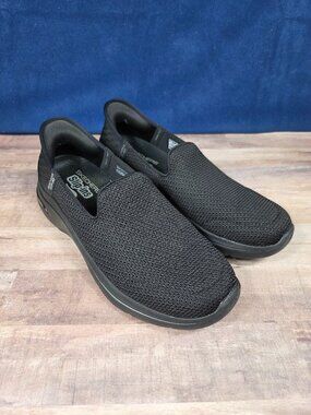 Skechers Black Go Walk Arch Fit Delara Shoes